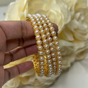 Pearl-Embedded Heritage Bangles