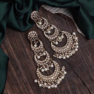 Kundan Layered Drop Earrings