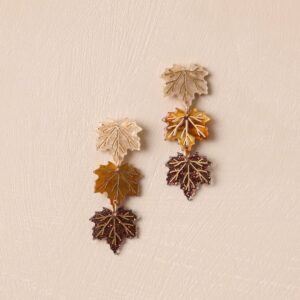 Ultra-Light Leaf Drop Earrings