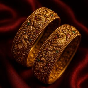 Antique Gold Temple Bangles
