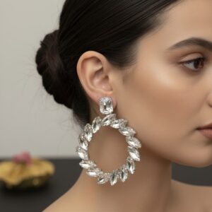 Ishvarya Diamond Waterfall Hoops