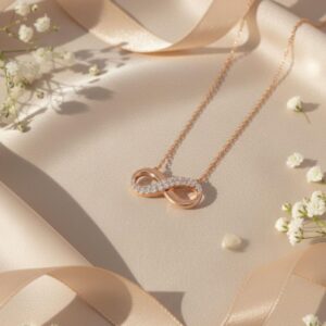 Rose Gold Infinity Necklace